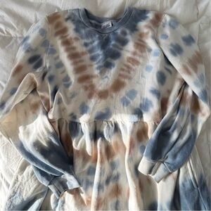 Rue+ “The Cozy Collection” Tie-Dye Sweatshirt Dress